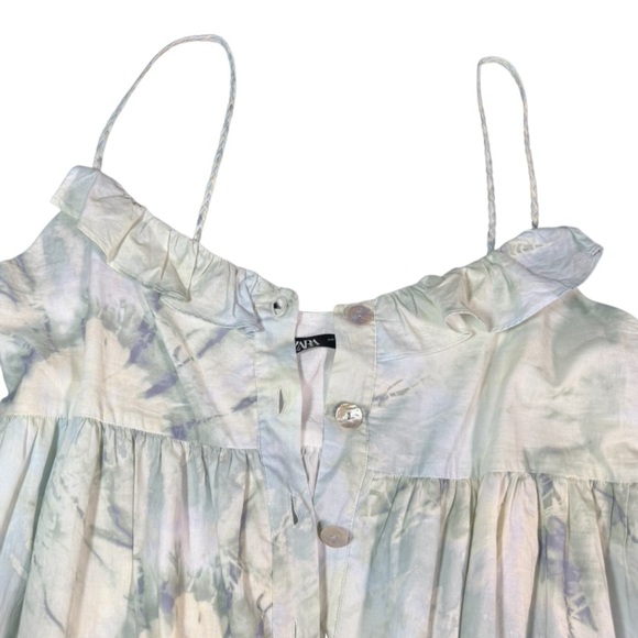 Zara Medium strappy tiedye mini dress. Like new. - Picture 5 of 8